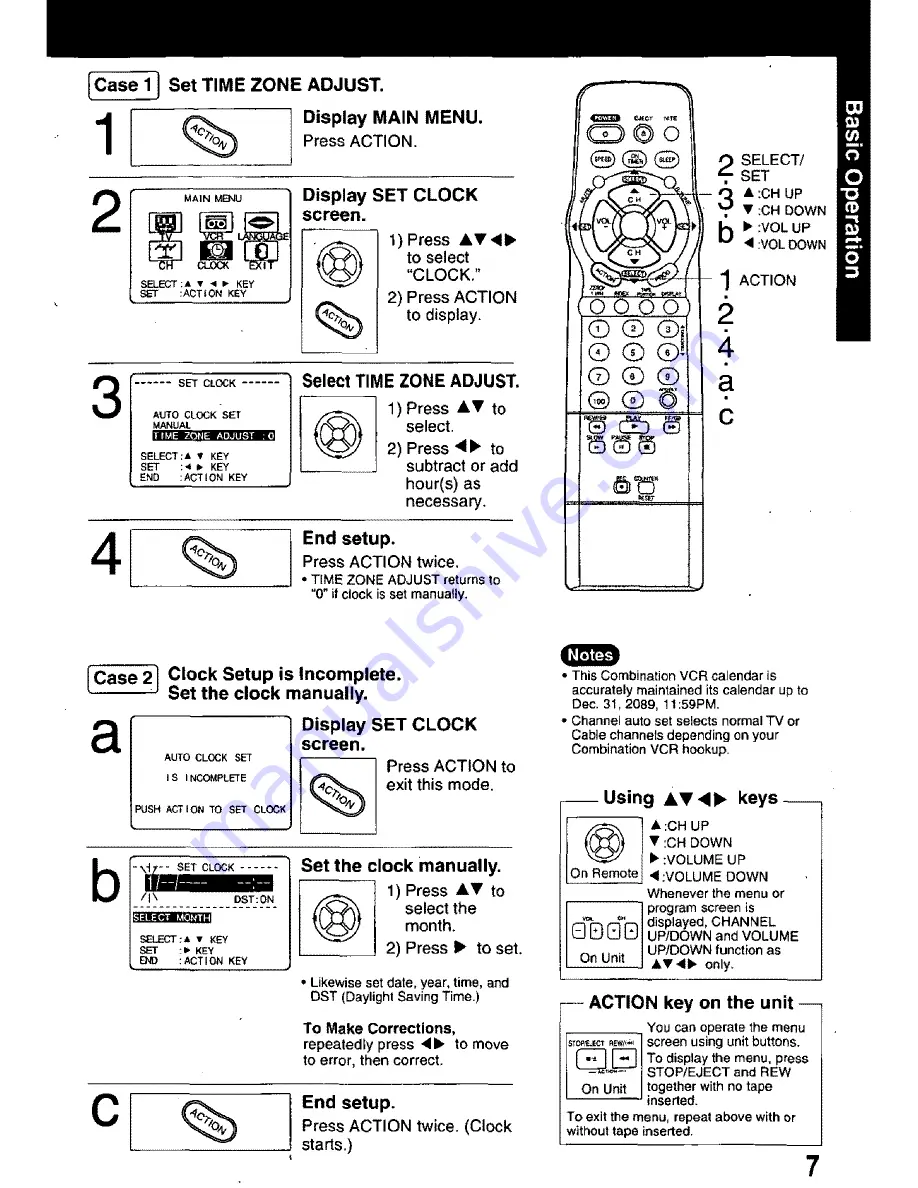 Quasar VV1319W MONITOR/VCR Manual Download Page 51