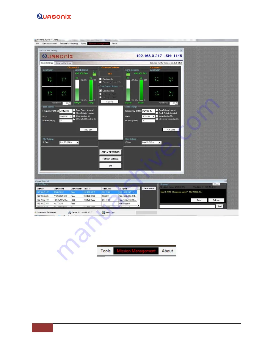 Quasonix QSX-RDMS-RM Series Installation And Operation Manual Download Page 126