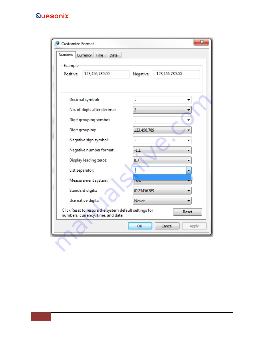 Quasonix QSX-RDMS-RM Series Installation And Operation Manual Download Page 188