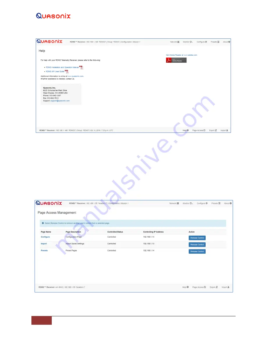 Quasonix RDMS Installation And Operation Manual Download Page 189