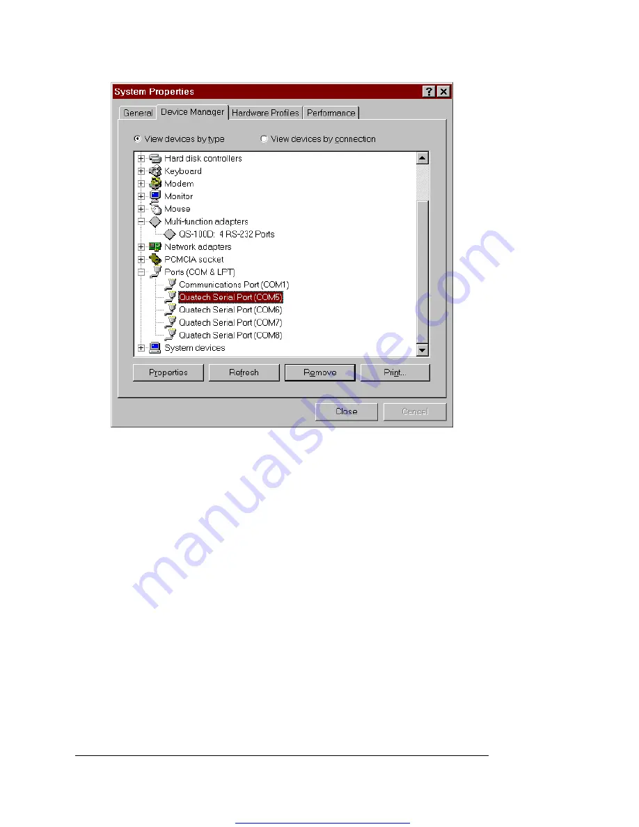 Quatech QS-100D User Manual Download Page 20