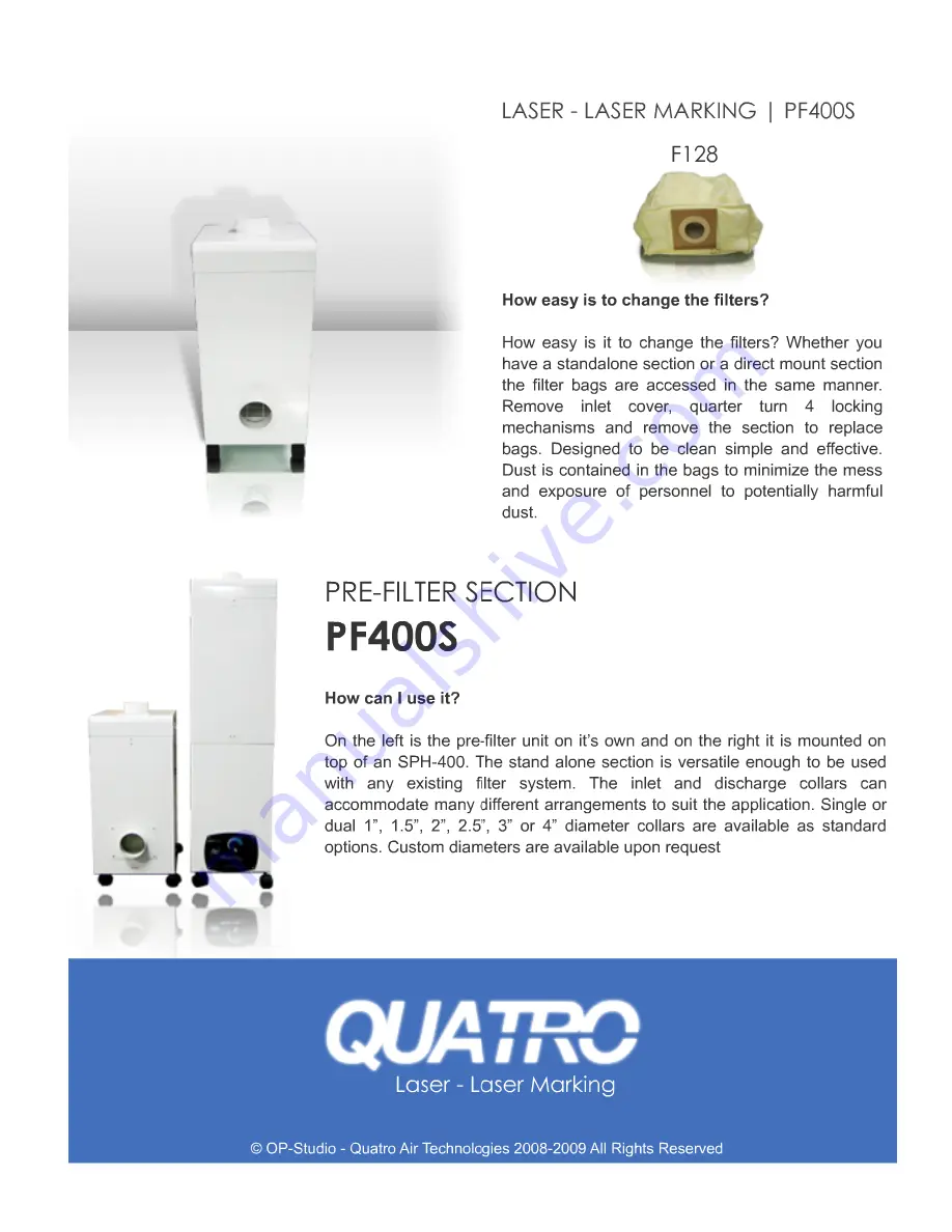 Quatro SPH Vac Series Instruction & Maintenance Manual Download Page 14