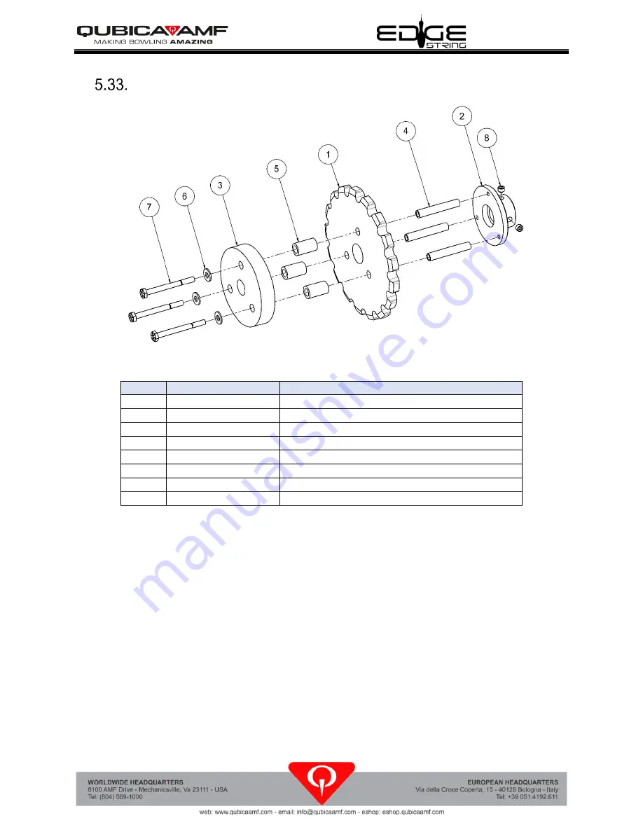 QubicaAMF Edge String Owner'S Manual Download Page 133