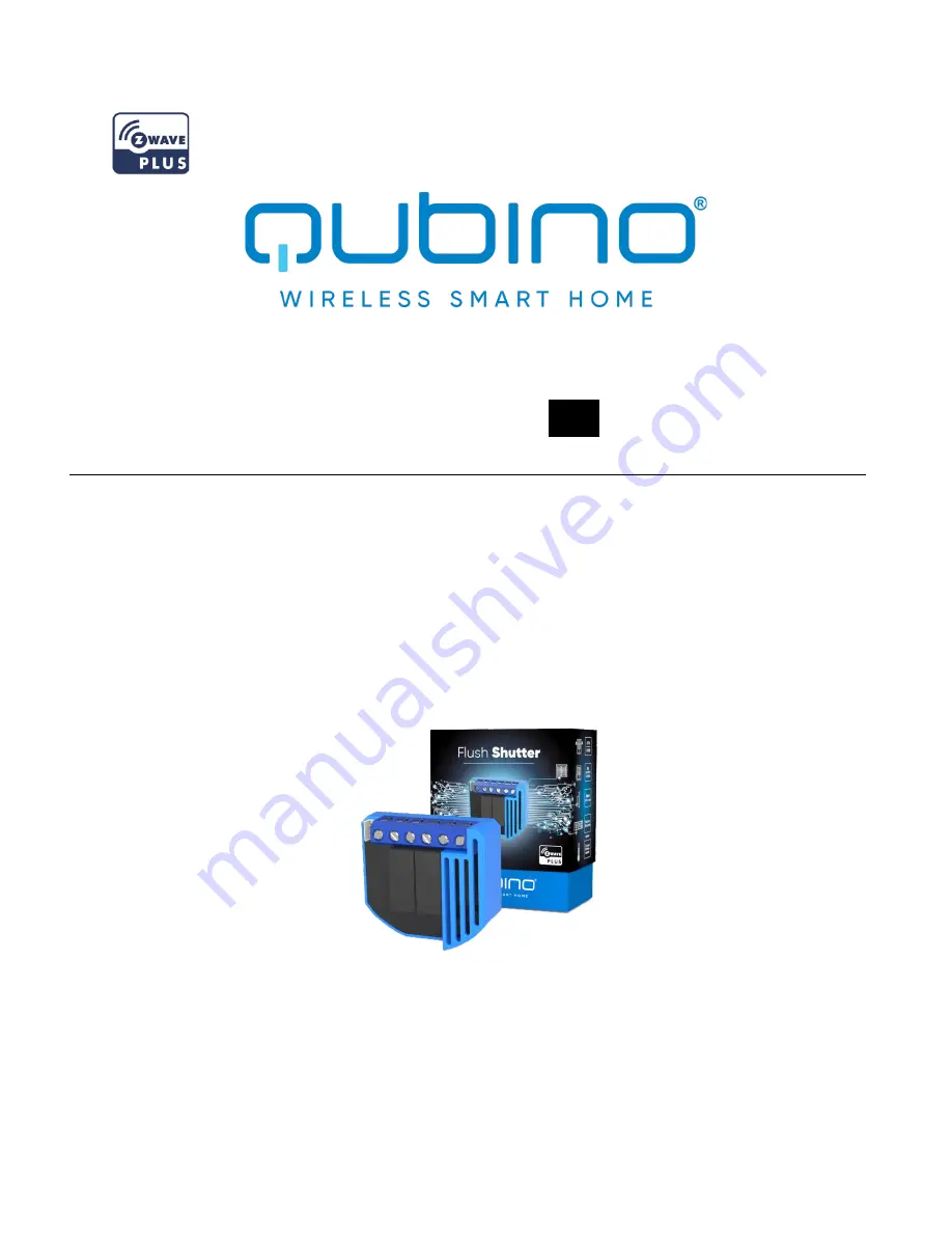 QUBINO Flush Shutter User Manual Download Page 1