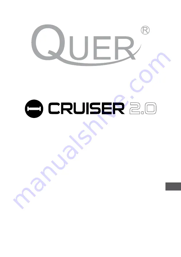 Quer CRUISER 2.0 Owner'S Manual Download Page 1