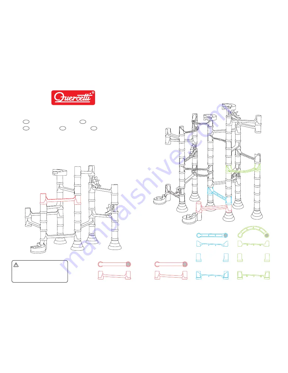 Quercetti 6546 Migoga marble run transparent Скачать руководство пользователя страница 2