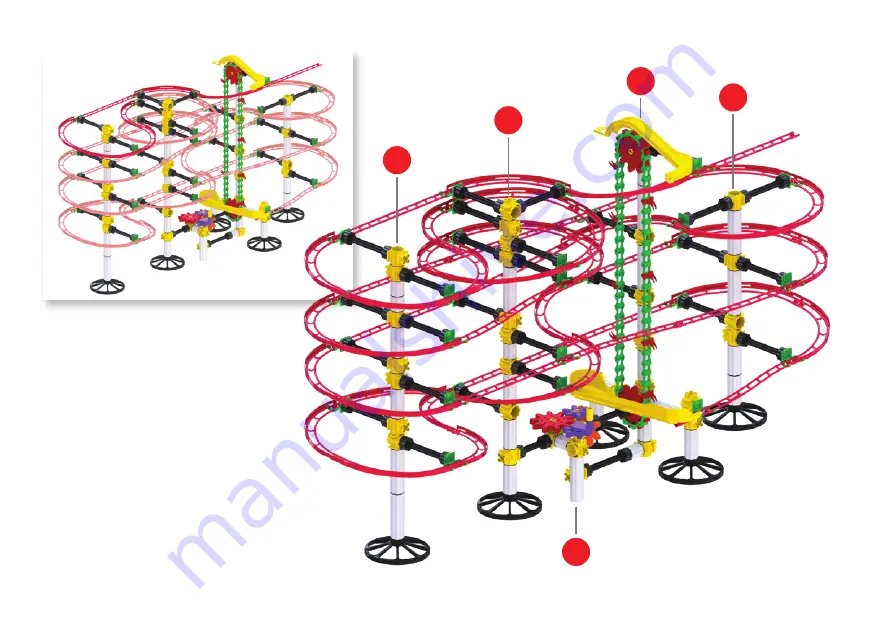 Quercetti Roller Coaster mini rail 6430 Manual Download Page 31