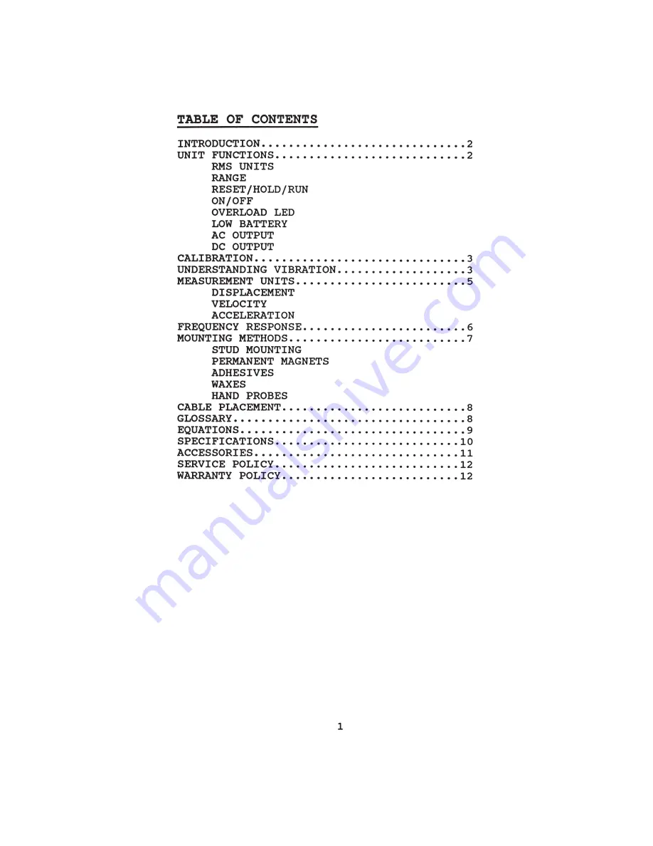 Quest Technologies VI-100 Instructions Manual Download Page 3