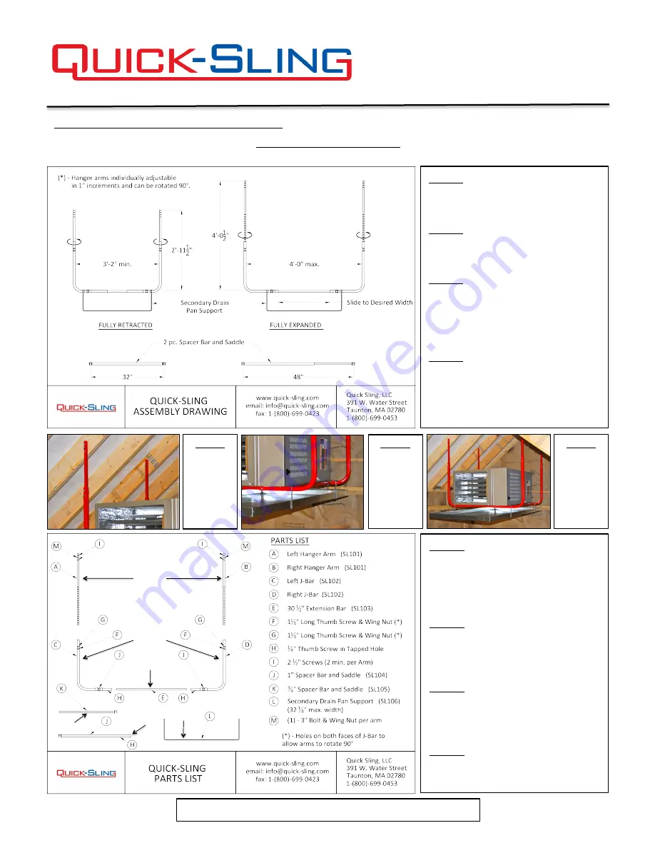 Quick-Sling QSLG1000 Installation Download Page 1