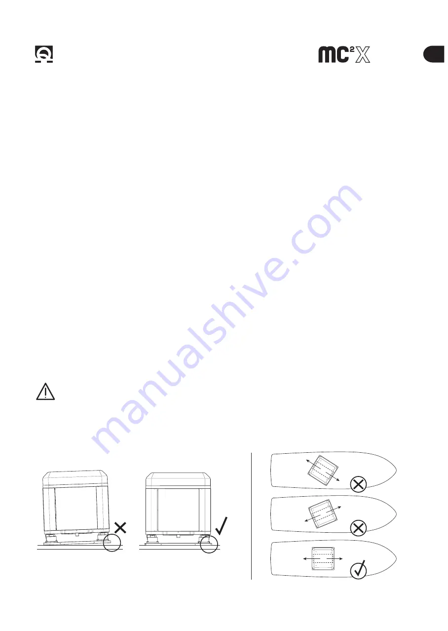 Quick mc2X 25k Installation And Use Manual Download Page 16