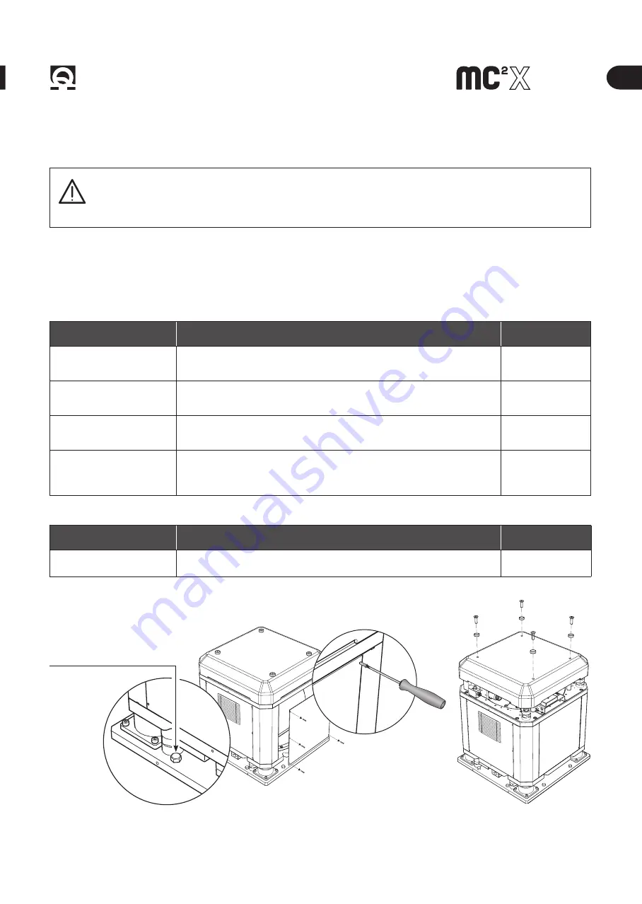 Quick mc2X 25k Installation And Use Manual Download Page 25