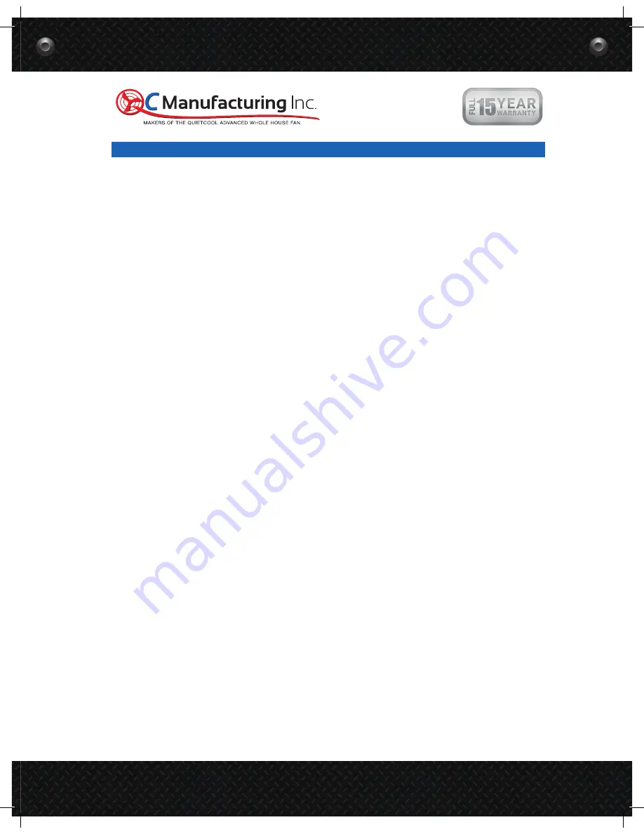 QuietCool AFG PRO-3.0 Owner'S Manual Download Page 11