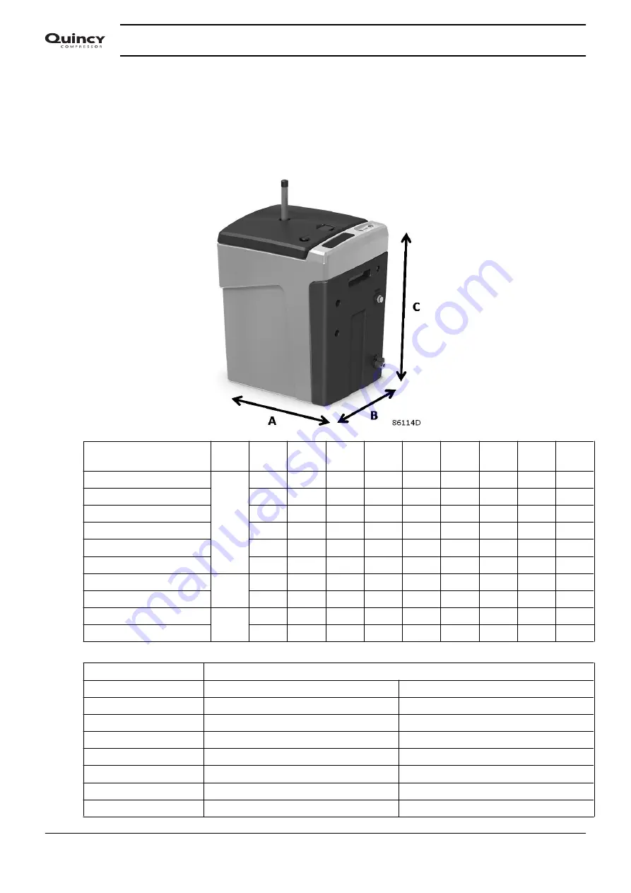 Quincy QOCS 106 Instruction Book Download Page 14