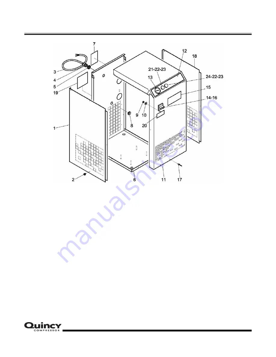 Quincy QPNC 100 Parts And Instruction Manual Download Page 24