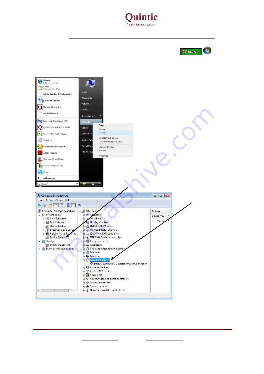 Quintic LIVE GigE Manual Download Page 9