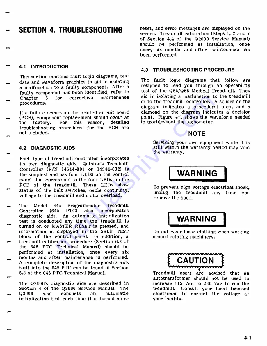 Quinton Q55 Service Manual Download Page 25