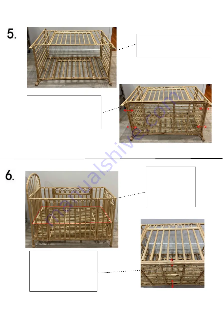 Quirky Bubba Sienna Cot Assembly Instructions Manual Download Page 7