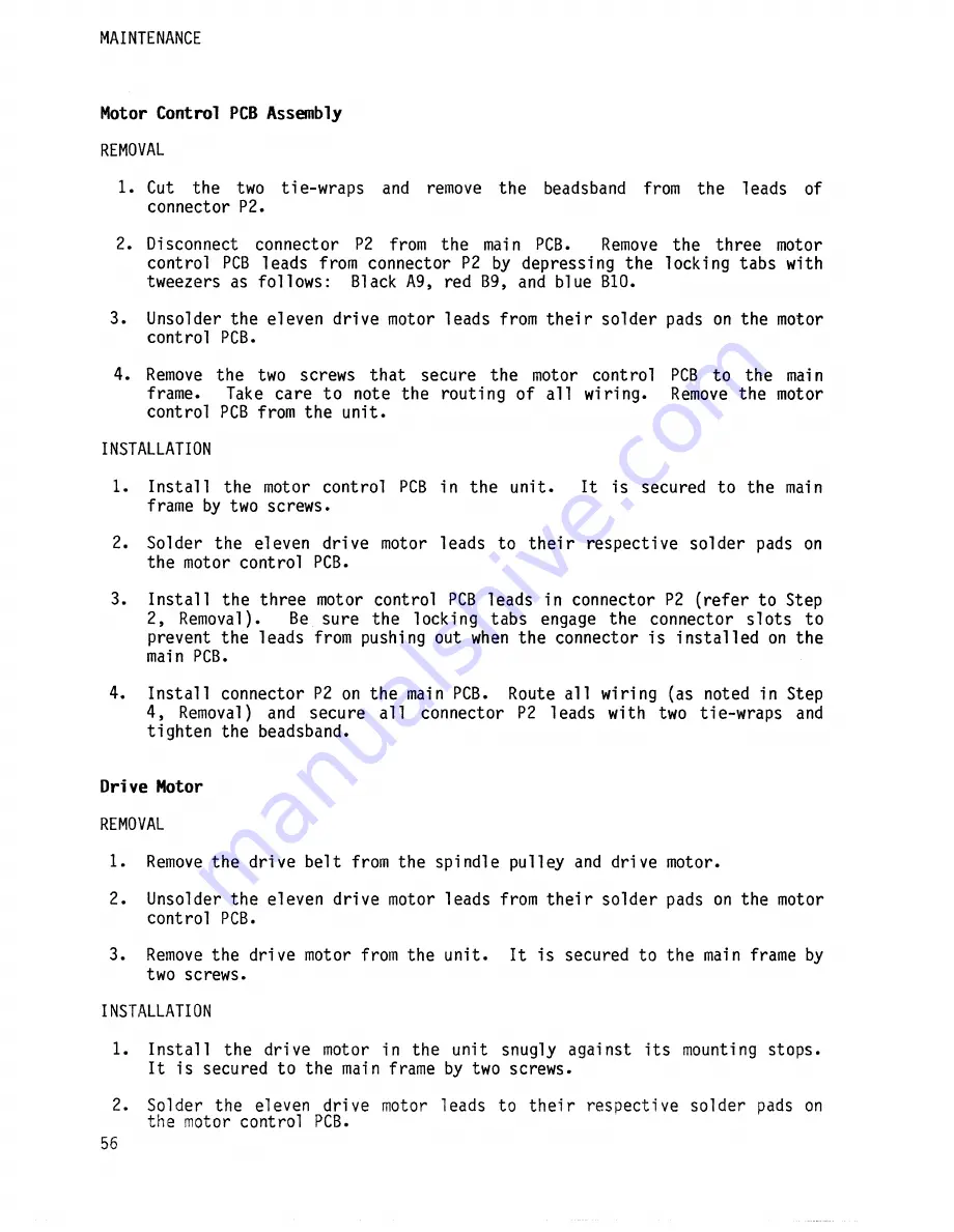 Qume QumeTrak 242 Maintenance Manual Download Page 64