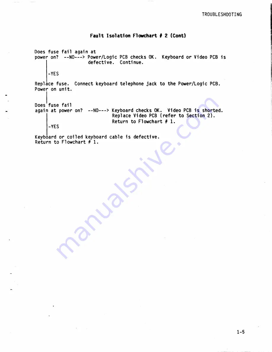 Qume QVT 101 Maintenance Manual Download Page 10