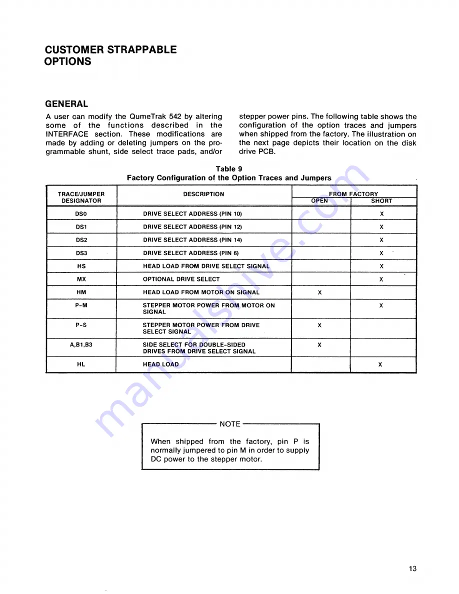 Qume Trak 542 Скачать руководство пользователя страница 19