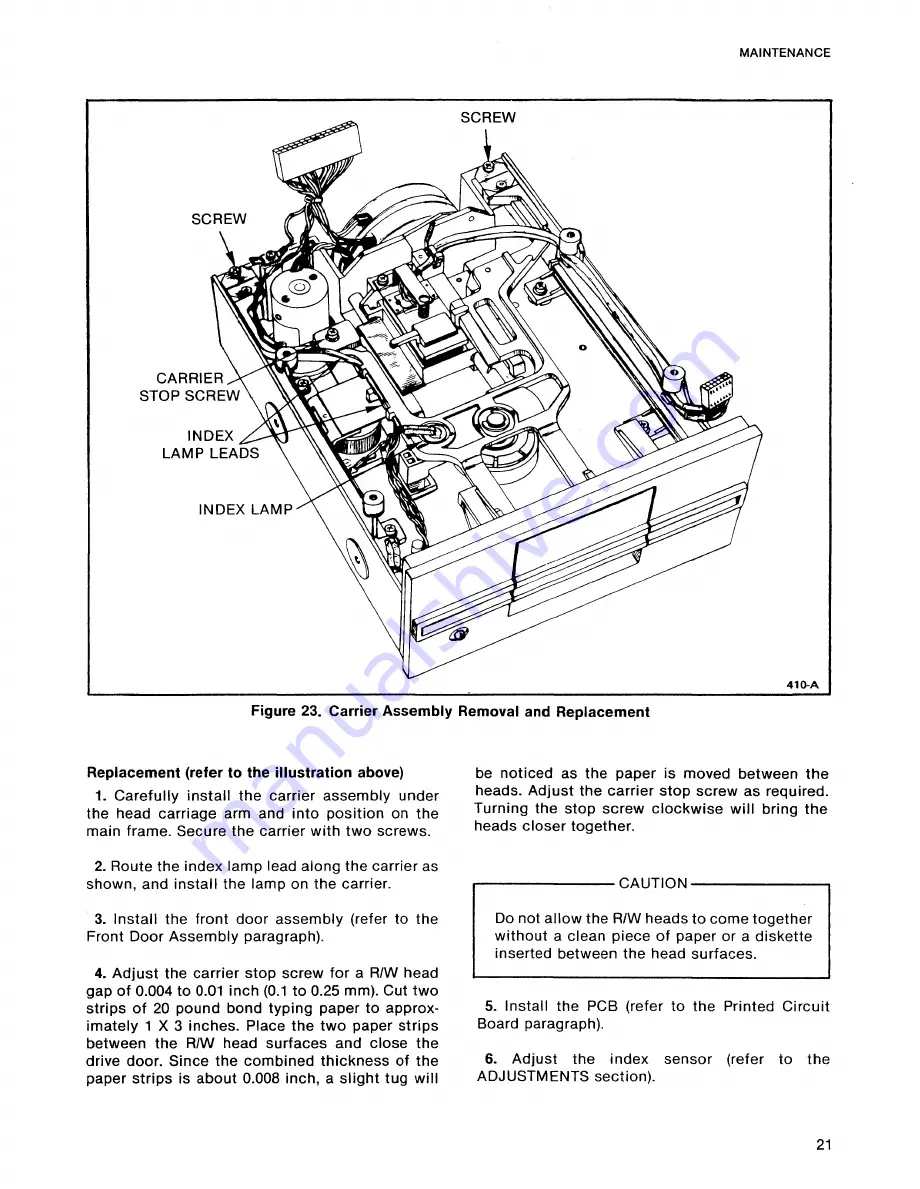 Qume Trak 542 Maintenance And User Manual Download Page 27