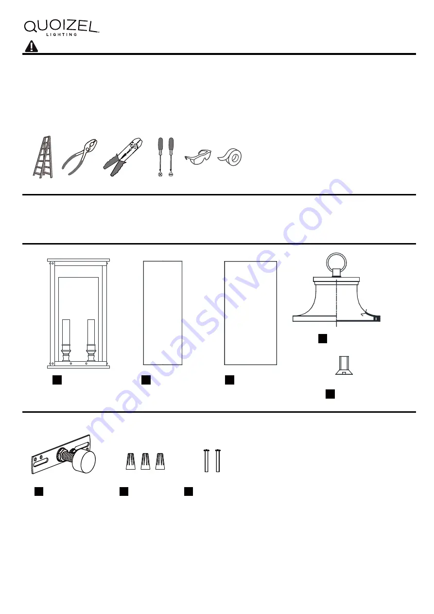 Quoizel ABY8408OZ Installation Manual Download Page 1