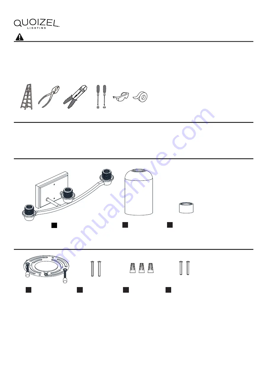 Quoizel ACA8623BN Installation Manual Download Page 1