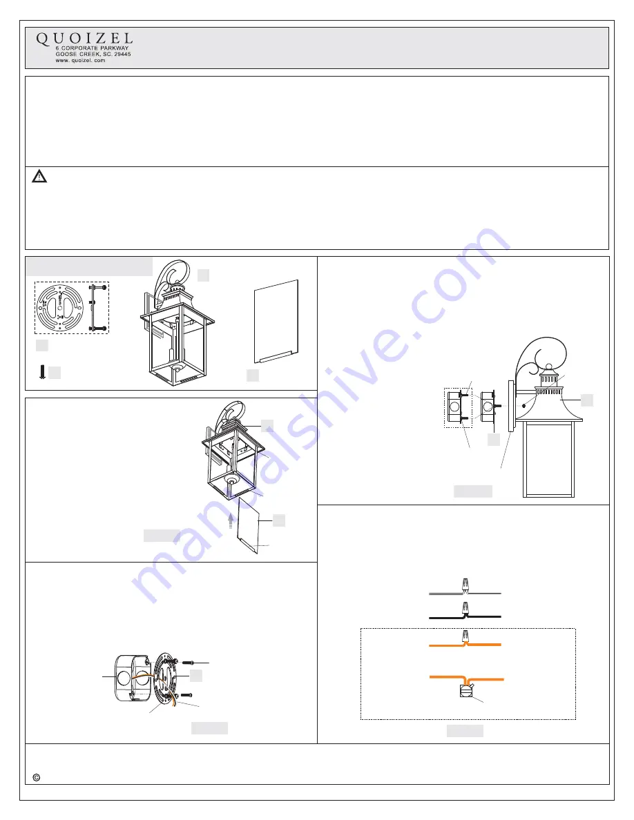 Quoizel CCR8410CU Assembly Instruction Download Page 1