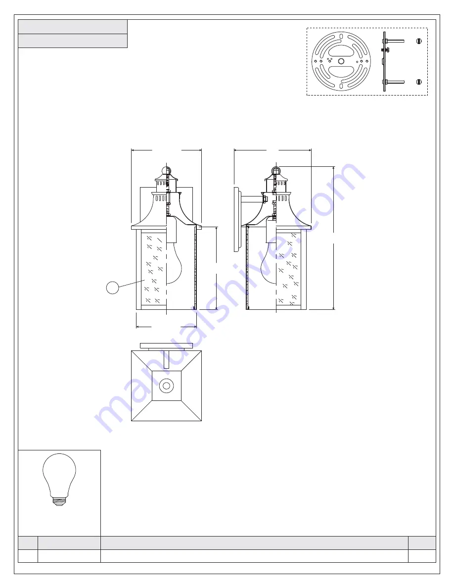 Quoizel Chancellor CCR8406CU Assembly Instruction Sheet Download Page 2