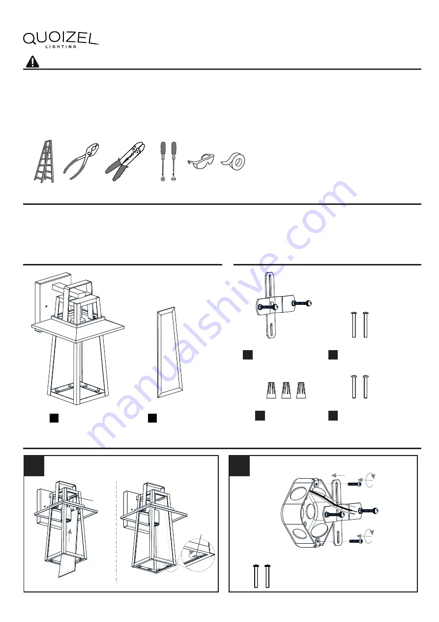 Quoizel Devonport Installation Manual Download Page 1