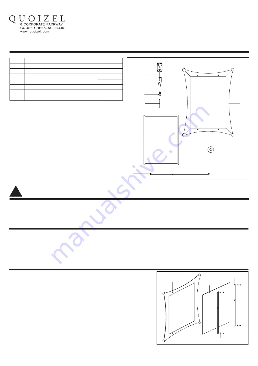 Quoizel JA43225PN Instruction Sheet Download Page 1