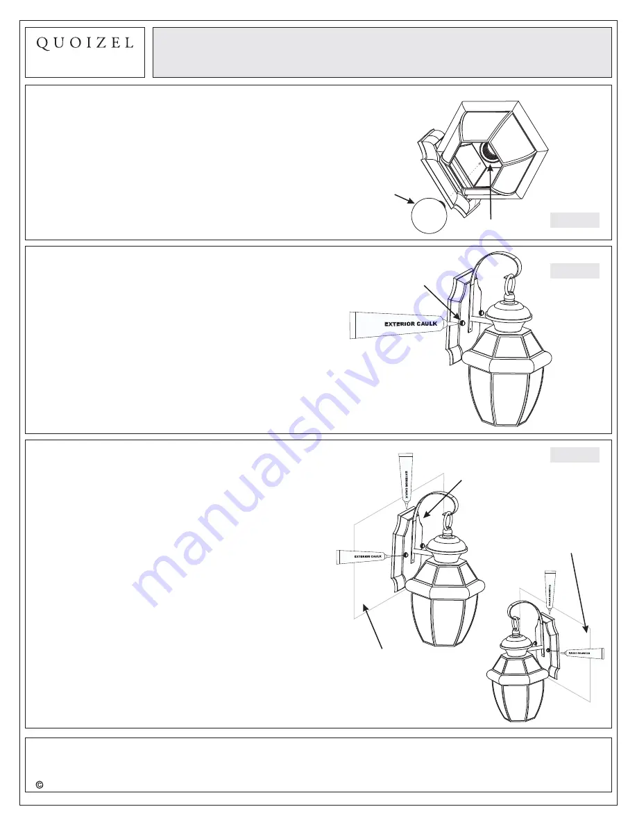 Quoizel NY8409K Assembly Instruction Sheet Download Page 5