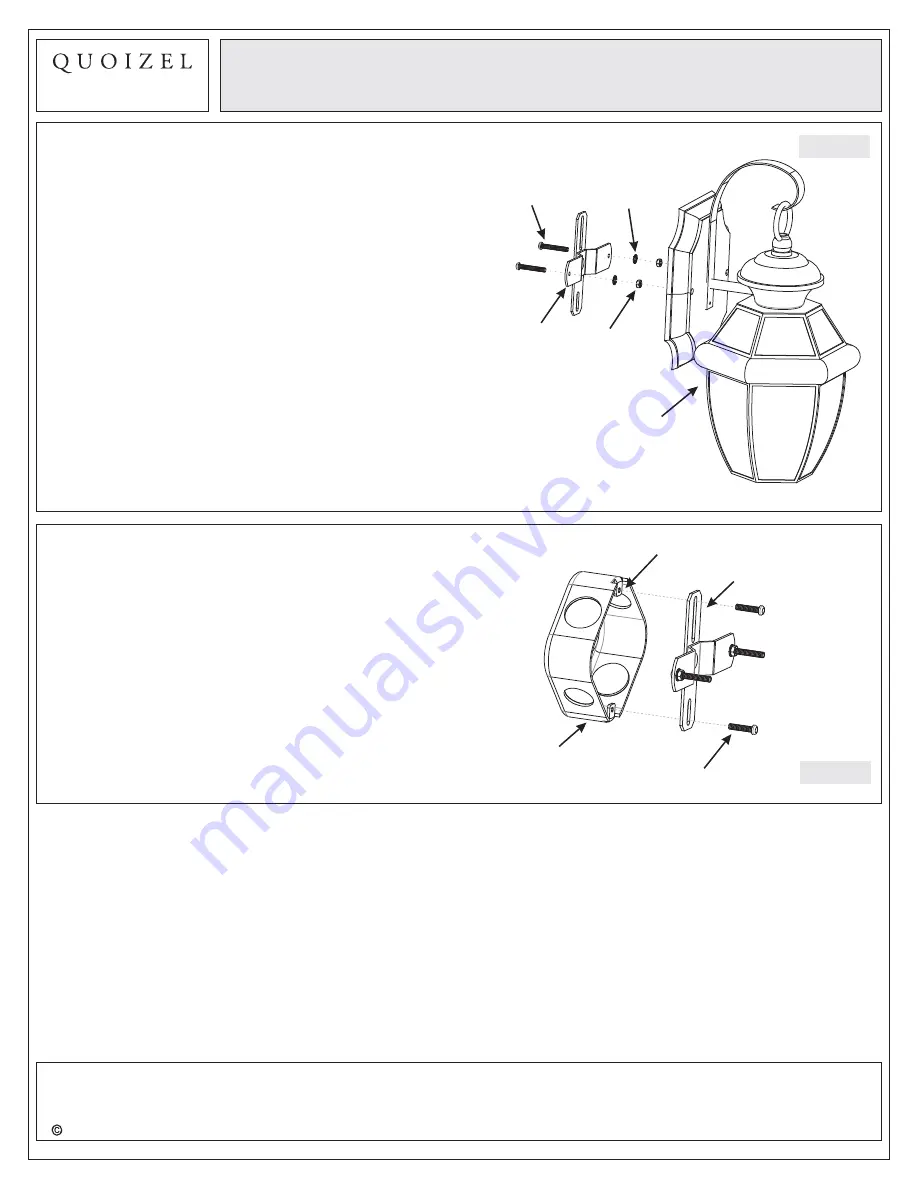 Quoizel NY8411K Assembly Instruction Sheet Download Page 3