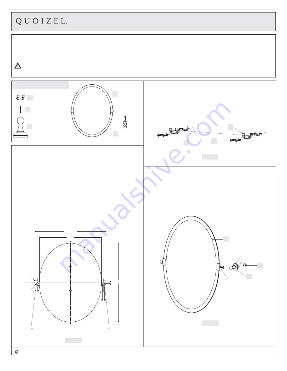 Quoizel QR5138 Installation Manual Download Page 1