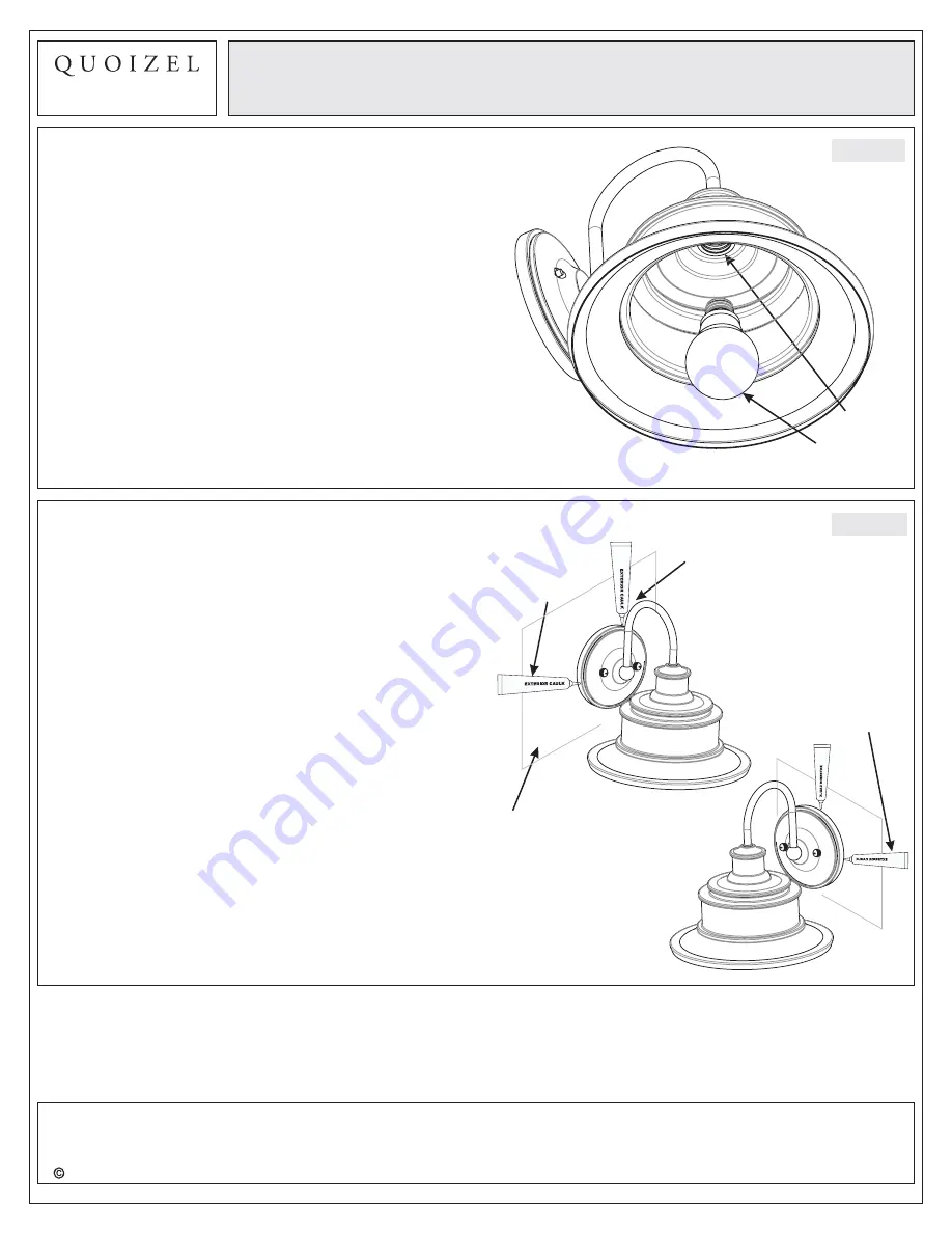 Quoizel SFD8407IB Assembly Instruction Sheet Download Page 5