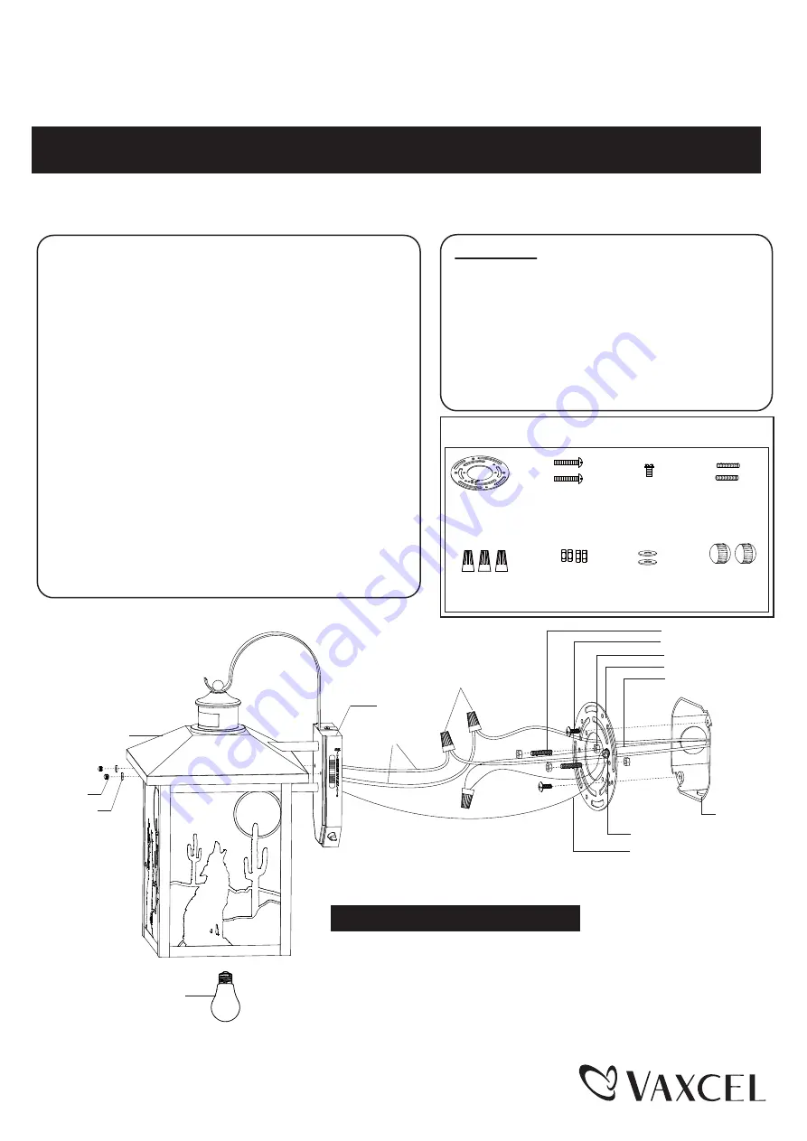 Quoizel T0272 Скачать руководство пользователя страница 1