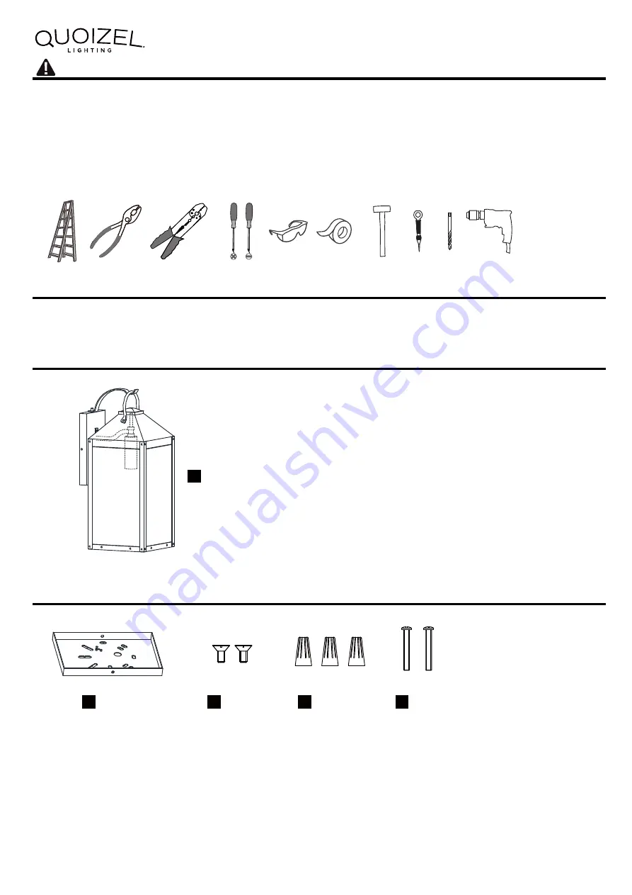 Quoizel TPE8406MB Installation Manual Download Page 1