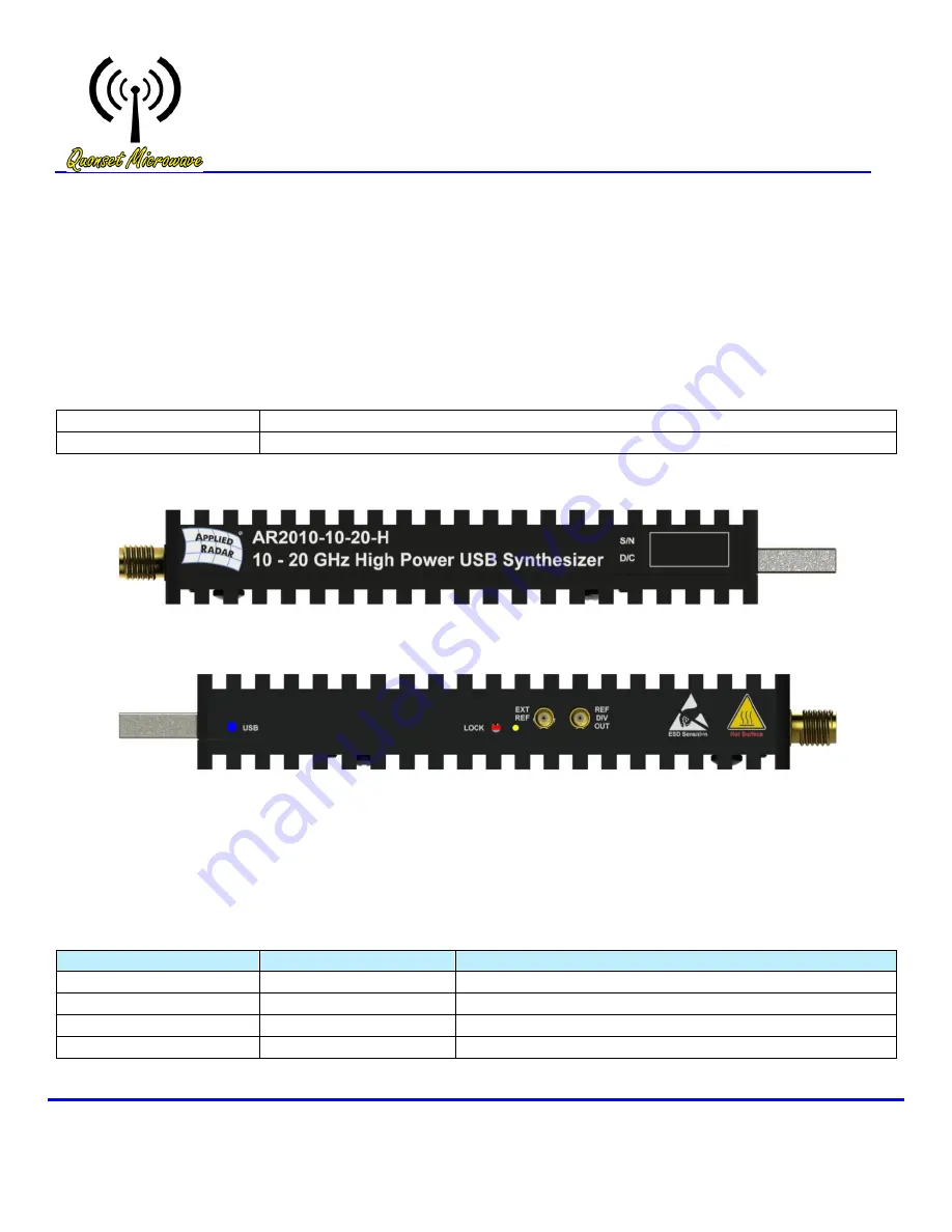 Quonset Microwave QM2010-10-20 Manual Download Page 8