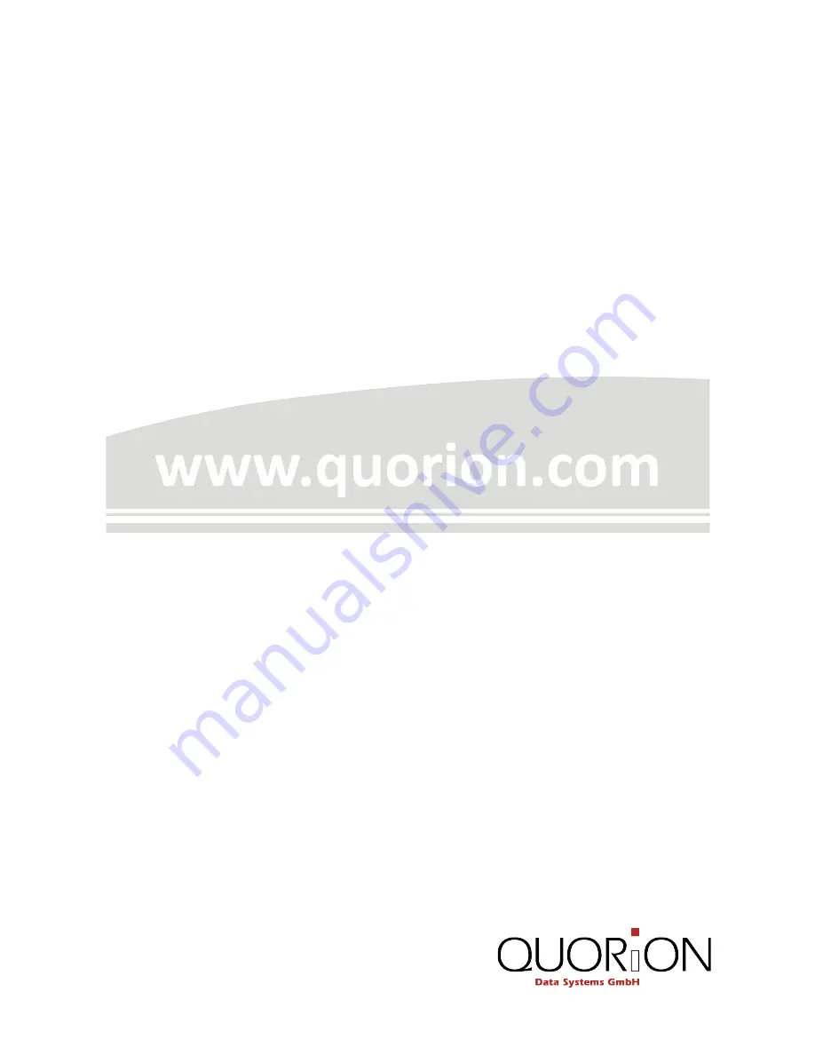 QUORION QMP 50 Series Operating Manual Download Page 24