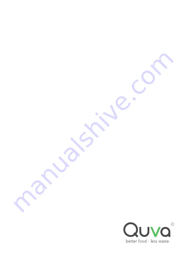 Quva QV1000/20 User Manual Download Page 1