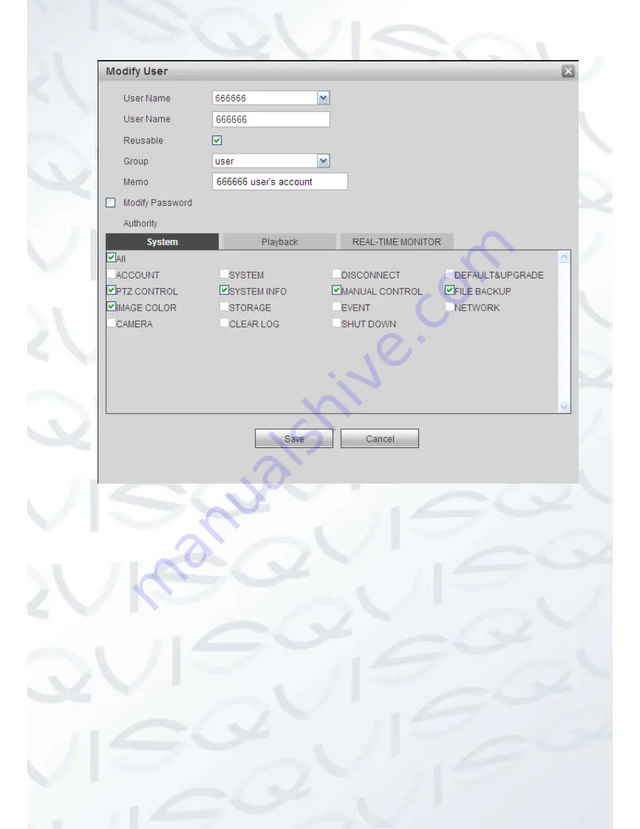 Qvis 72-8P Series User Manual Download Page 209