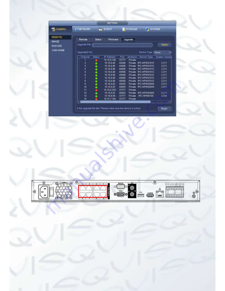 Qvis IZEUS 7000 NVR RANGE Скачать руководство пользователя страница 39