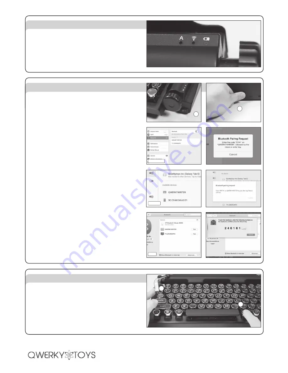 Qwerkytoys Qwerkywriter Quick Start Manual Download Page 2