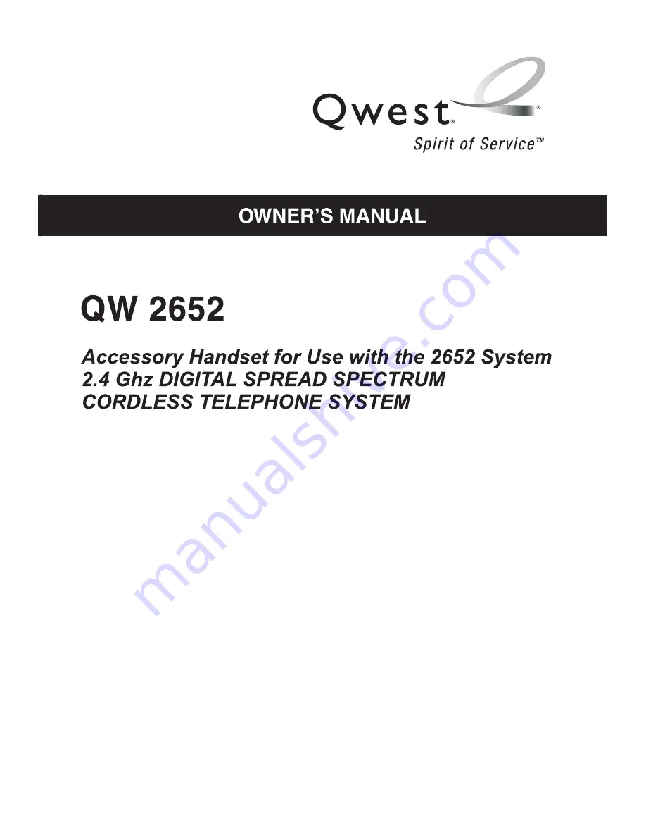 Qwest qw2652 Owner'S Manual Download Page 52