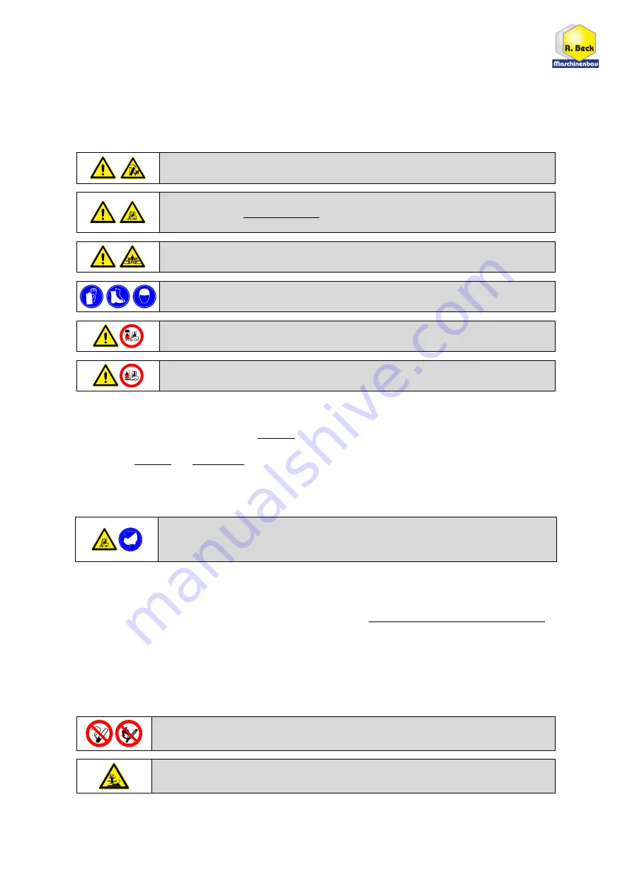 R. Beck Maschinenbau EXAKT ELG/DC Operating Manual Download Page 20