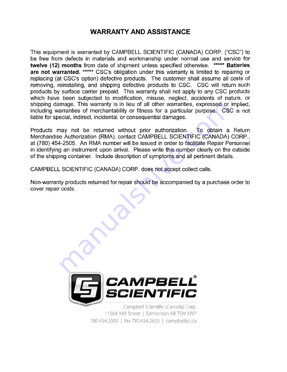 R.M. Young 05106 Instructions Manual Download Page 2