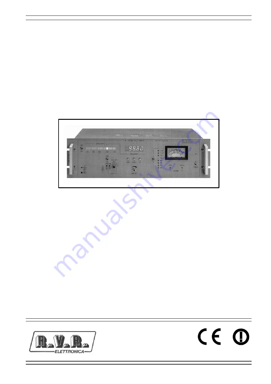 R.V.R. Elettronica PTRL-NV/S3 Скачать руководство пользователя страница 1