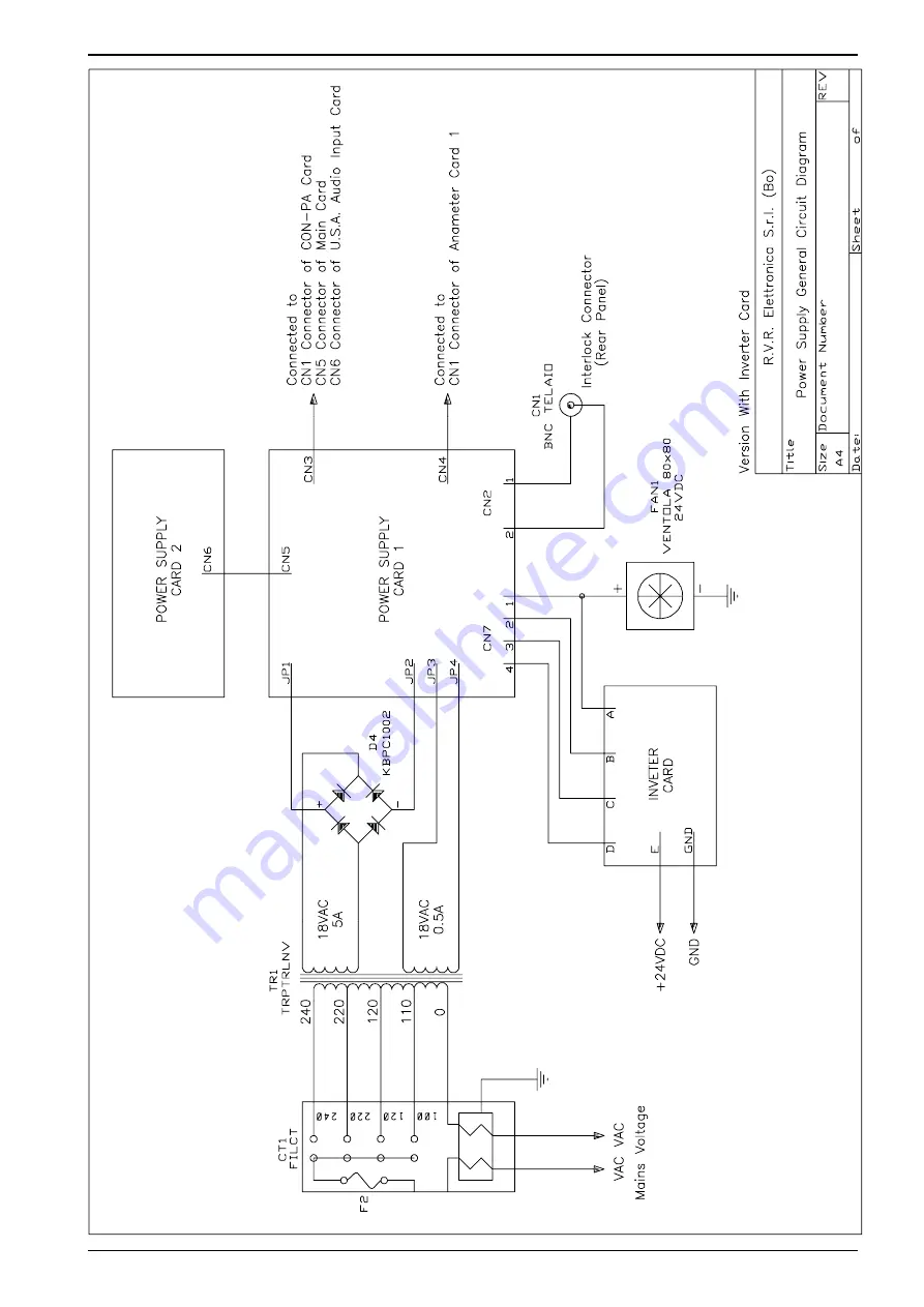 R.V.R. Elettronica PTRL-NV/S3 Скачать руководство пользователя страница 92