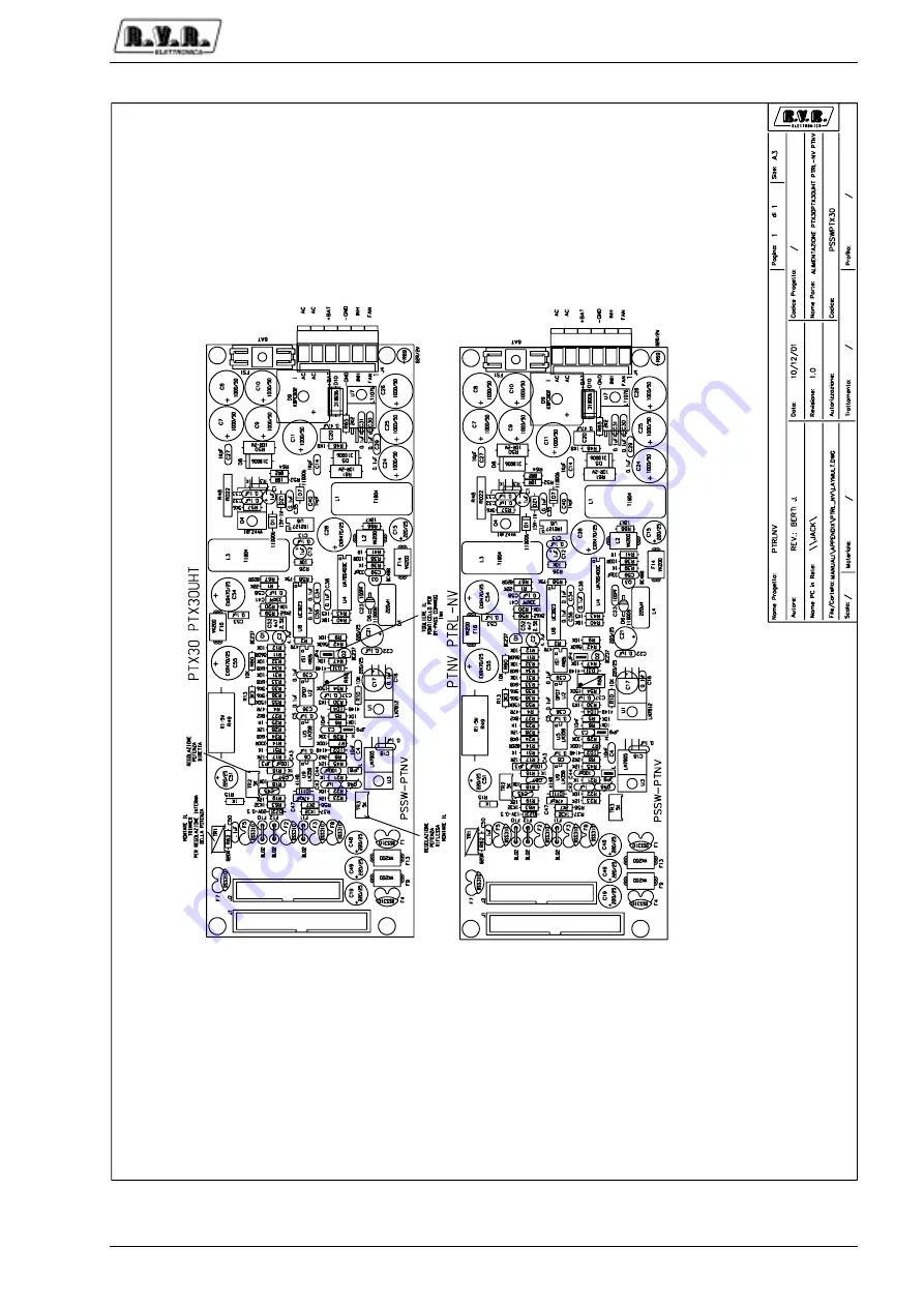 R.V.R. Elettronica PTRL-NV/S3 Technical Manual Download Page 148