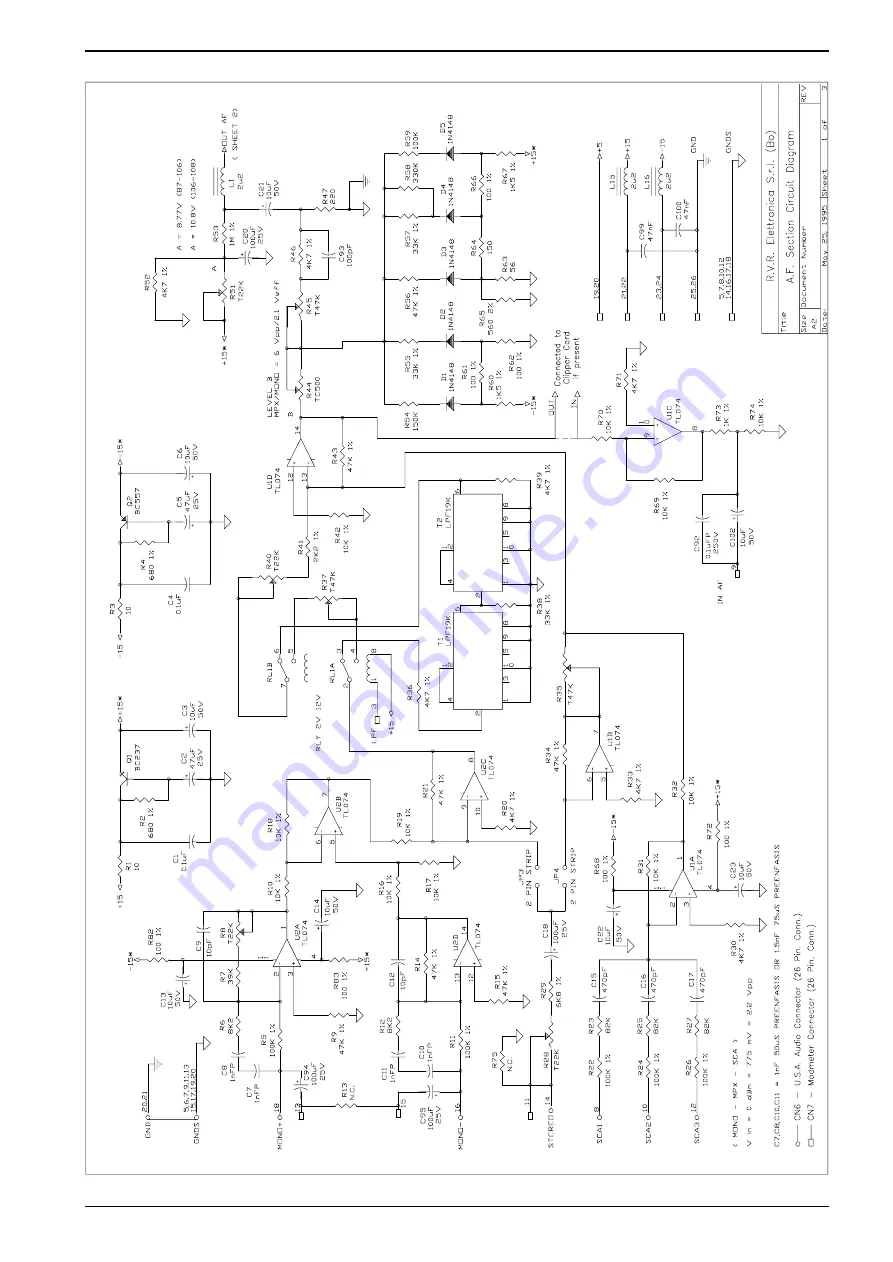 R.V.R. Elettronica PTX30-UHT Installation, Technical And Maintenance  Manual Download Page 104